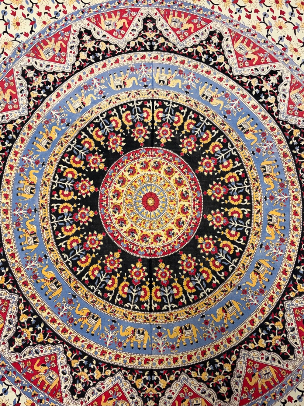 100% Cotton Elephant Mandala Tapestry